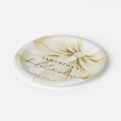 Gouden Boog Bruidsfeest Papieren Bordje (Gekanteld)