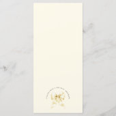 Gouden Boog Bruiloft Menu Kaart (Achterkant)