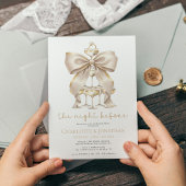 Gouden Boog en Champagne Coquette Repetitie Diner Kaart