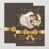 Gouden Boog Foto Kerstkaart (Voorkant / Achterkant)