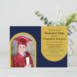 Gouden boog Foto Kinder Afstuderen Kaart