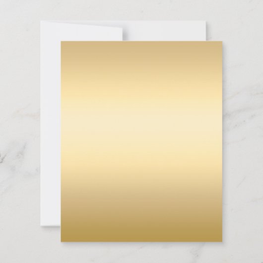 Gouden boog grenen groen Kerstfeest uitnodiging (Achterkant)