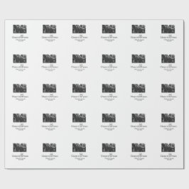 Gouden boog juichen voor 60-jarig huwelijk cadeaupapier