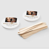 Gouden boog juichen voor 60-jarig huwelijk handwaaier (Niet-gemonteerd)