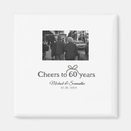 Gouden boog juichen voor 60-jarig huwelijk magneet