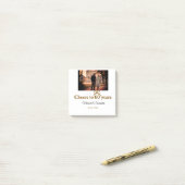Gouden boog juichen voor 60-jarig huwelijk post-it® notes (Op bureau)