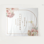 Gouden Boog Pampas Gras Doop Foto Achtergrond Wandkleed (Voorkant (horizontaal))