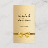 Gouden boog Qr code social media premie Visitekaartje (Voorkant)