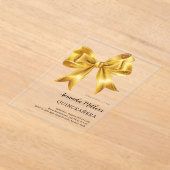 Gouden boog Quinceanera luxe helder Acryl Uitnodigingen (Laagn)