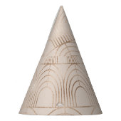 Gouden boog Tegels Art Deco. Feesthoedjes (Links)