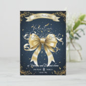 Gouden boog verjaardag | Elegant feest Kaart (Staand voorkant)