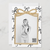 Gouden Boogframe & Zwarte Boogjes Verjaardag Kaart (Achterkant)