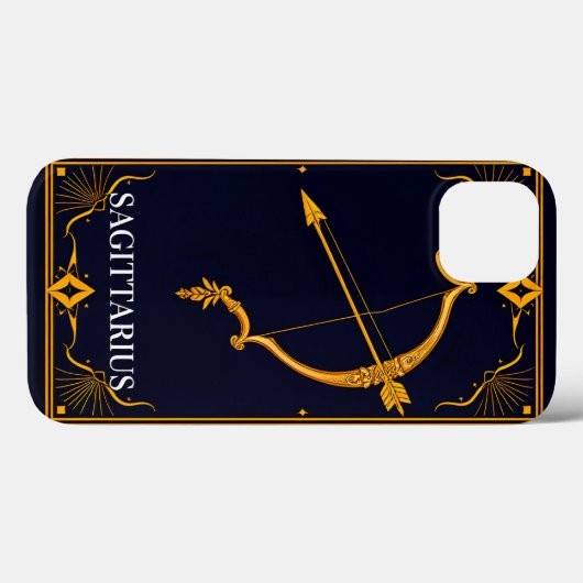Gouden Boogschutter Dierenriemsymbool Case-Mate iPhone Case (Achterkant (horizontaal))