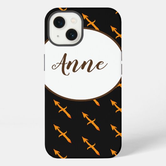 Gouden Boogschutter Sterrenbeeld iPhone Hoesje (Achterkant)