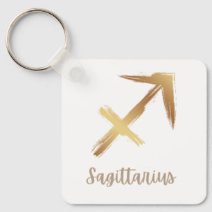 Gouden Boogschutter Symbool Verkocht Rest Sleutelhanger