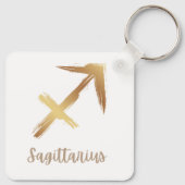 Gouden Boogschutter Symbool Verkocht Rest Sleutelhanger (Achterkant)