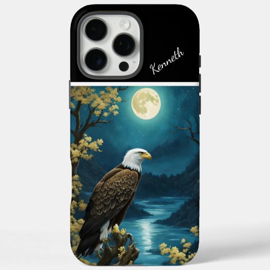 Gouden boom, blauwe maan Case-Mate iPhone case (Achterkant)