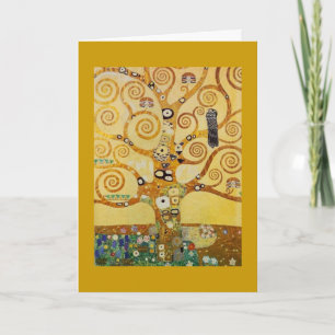 Gouden Boom des Levens Kunst – Art Nouveau Klimt Kaart