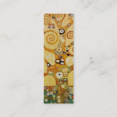 Gouden Boom des Levens Kunst – Art Nouveau Klimt Mini Visitekaartje (Voorkant)