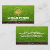 Gouden Boom Logo | Gras en Aarde Visitekaartje (Voorkant / Achterkant)