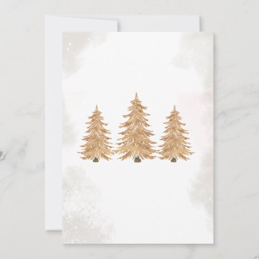 Gouden Boom Oh Wat een leuk kerstfeest Kaart (Achterkant)