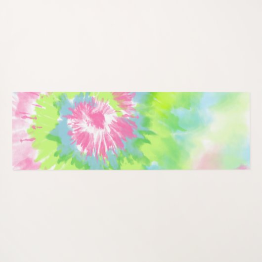 Gouden boom silhouet, kleurrijke regenboog stropda yogamat (Achterkant (horizontaal))