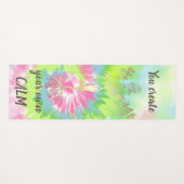 Gouden boom silhouet, kleurrijke regenboog stropda yogamat (Voorkant (horizontaal))