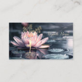 Gouden Boom Silhouet Lotus Zen Visitekaartje (Voorkant)