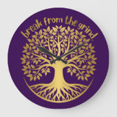 Gouden Boom van het Leven BFTG klok (Voorkant)