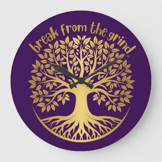 Gouden Boom van het Leven BFTG klok (Voorkant)