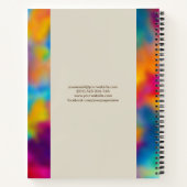 Gouden boom van het leven - kleurrijke bladeren notitieboek (Achterkant)