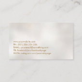 Gouden Boom van het Leven - Kleurrijke Bladeren Visitekaartje (Achterkant)