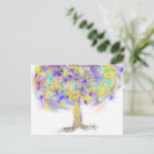 gouden boom van het leven moderne Christelijke pro Briefkaart (Staand voorkant)