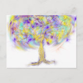 gouden boom van het leven moderne Christelijke pro Briefkaart (Voorkant)