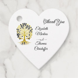 Gouden boom van het leven Tijdloze Sophisticated b Bedankjes Labels
