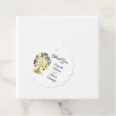 Gouden boom van het leven Tijdloze Sophisticated b Bedankjes Labels (In situ)