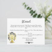 Gouden boom van het leven Tijdloze Sophisticated b Informatiekaartje (Staand voorkant)