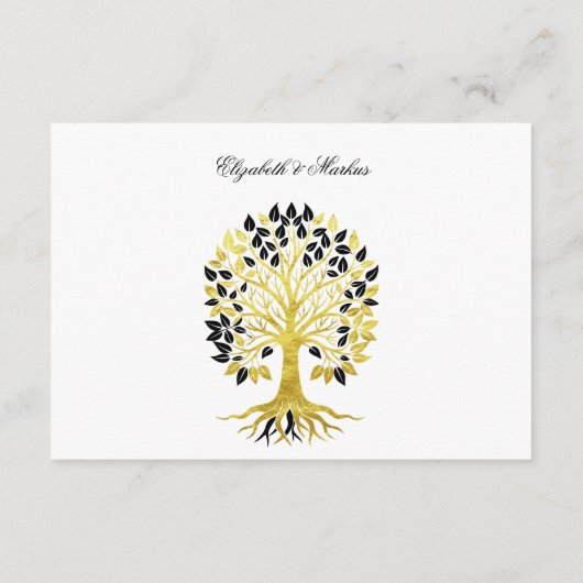 Gouden boom van het leven Tijdloze Sophisticated b Informatiekaartje (Achterkant)