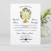 Gouden boom van het leven Tijdloze Sophisticated b Kaart (Staand voorkant)