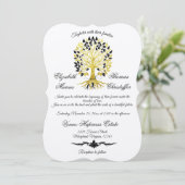 Gouden boom van het leven Tijdloze Sophisticated b Kaart (Staand voorkant)