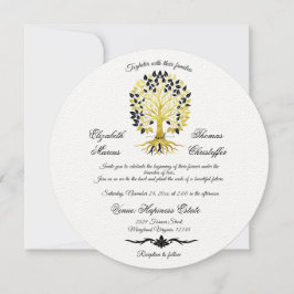 Gouden boom van het leven Tijdloze Sophisticated b Kaart