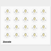 Gouden boom van het leven Tijdloze Sophisticated b Ronde Sticker (Vel)