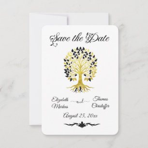 Gouden boom van het leven Tijdloze Sophisticated b Save The Date