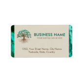 Gouden boom van het leven - Yggdrasil - Malachietb Etiket (Voorkant)