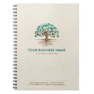 Gouden boom van het leven - Yggdrasil - Malachietb Notitieboek