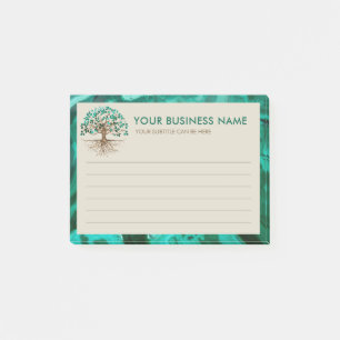 Gouden boom van het leven - Yggdrasil - Malachietb Post-it® Notes
