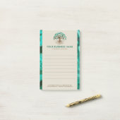 Gouden boom van het leven - Yggdrasil - Malachietb Post-it® Notes (Op bureau)