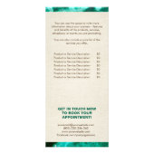 Gouden boom van het leven - Yggdrasil - Malachietb Reclamekaart (Achterkant)