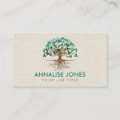 Gouden boom van het leven - Yggdrasil - Malachietb Visitekaartje (Voorkant)