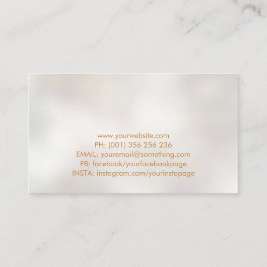 Gouden Boom van het leven - Yggdrasil Visitekaartje (Achterkant)